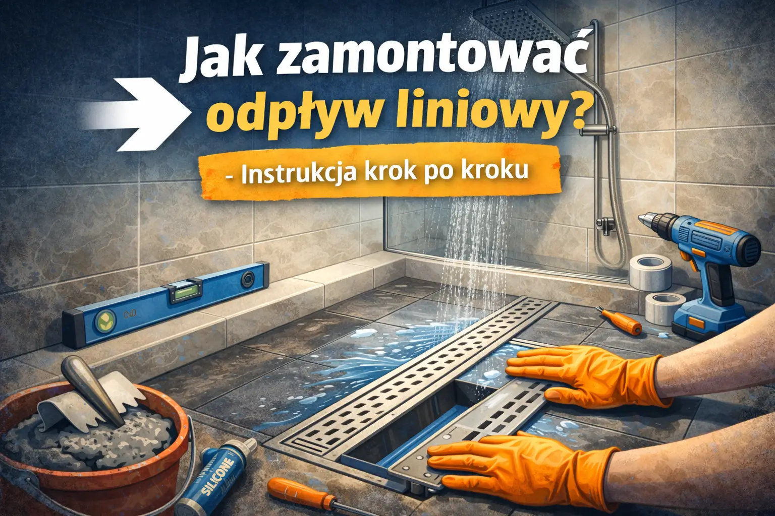 Jak zamontować odpływ liniowy? - Instrukcja krok po kroku